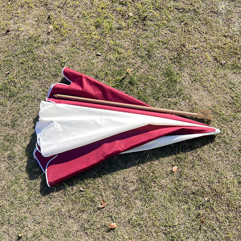 Rangka Fiber 2M, Poros Aluminium Ringan, Payung Matahari Biasa.