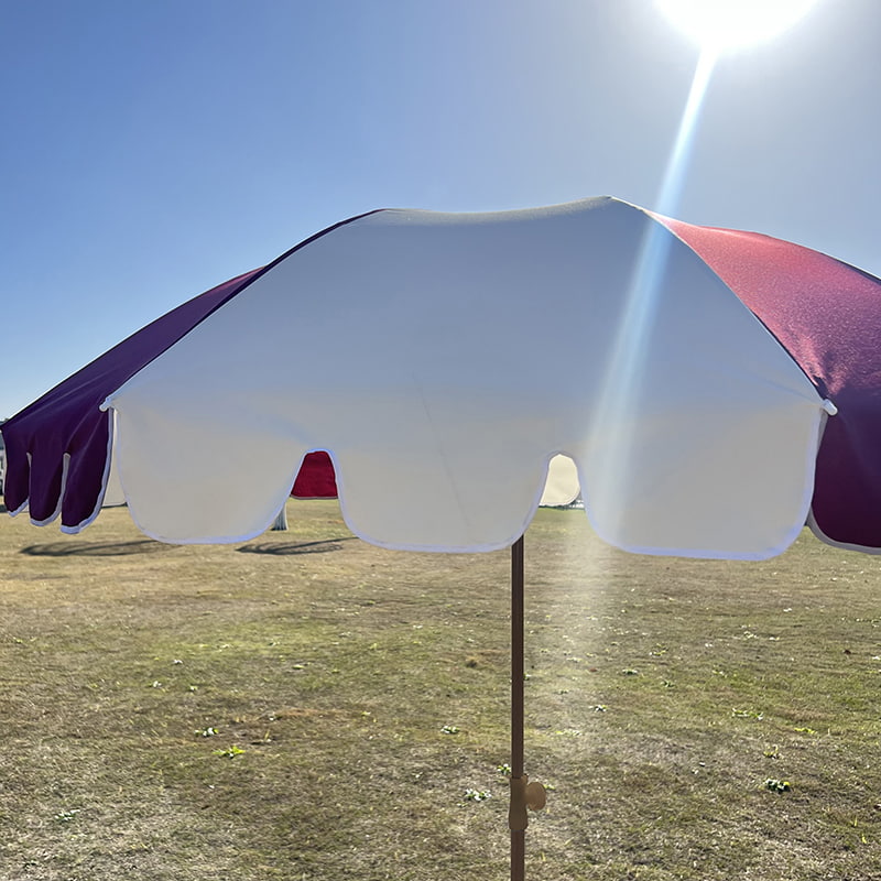 Rangka Fiber 2M, Poros Aluminium Ringan, Payung Matahari Biasa.