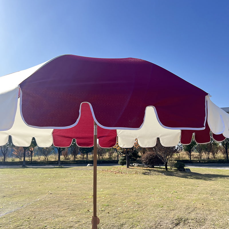 Rangka Fiber 2M, Poros Aluminium Ringan, Payung Matahari Biasa.