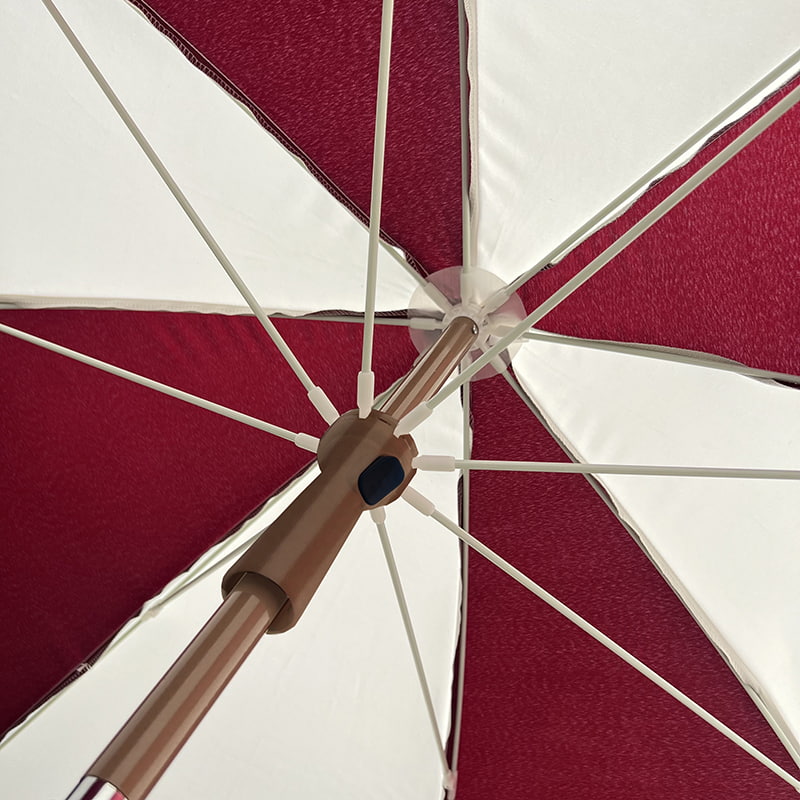 Rangka Fiber 2M, Poros Aluminium Ringan, Payung Matahari Biasa.