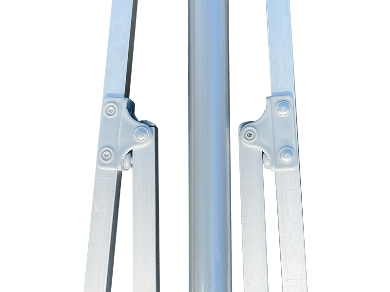 Payung Pantai Dekoratif 2,8*2,4M Bergaris 2