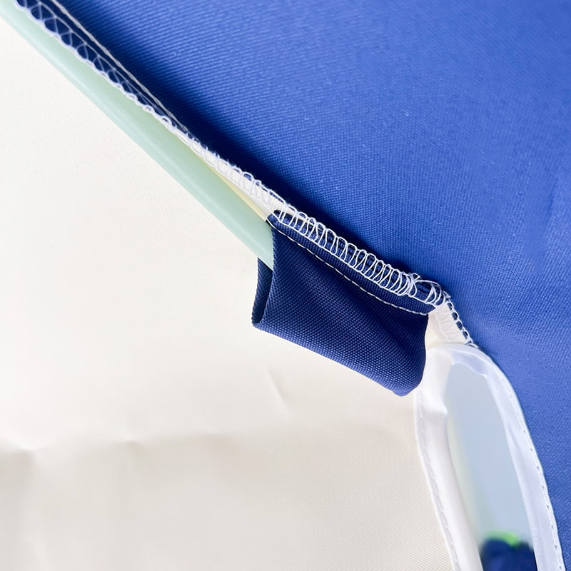 Payung Pagoda Tambal Sulam Biru Dan Putih 2,5M