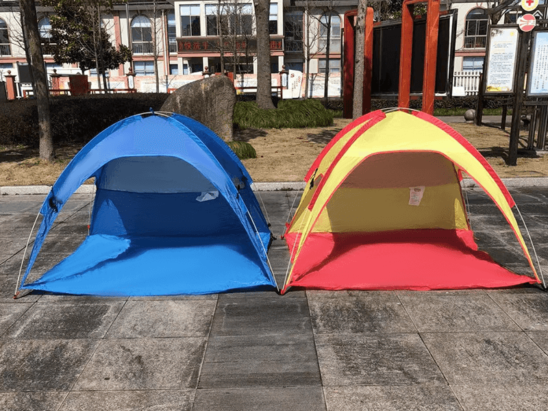 Tenda Pantai Luar Ruangan yang Luas dengan Ventilasi di Tiga Sisi